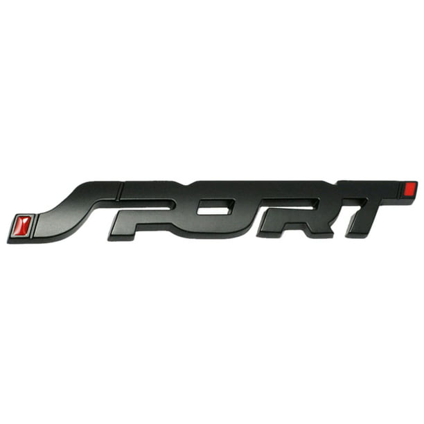 "SPORT" Emblem Trunk Fender Badge Sticker Car Metal 3D Logo Stickers Accessory